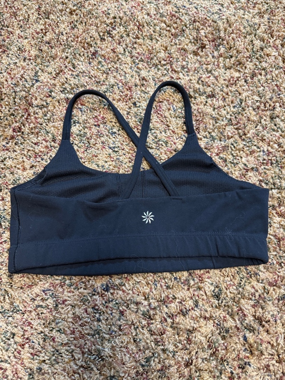 Athleta Girl Black Crisscross Sports Bra - L - Picture 3 of 4